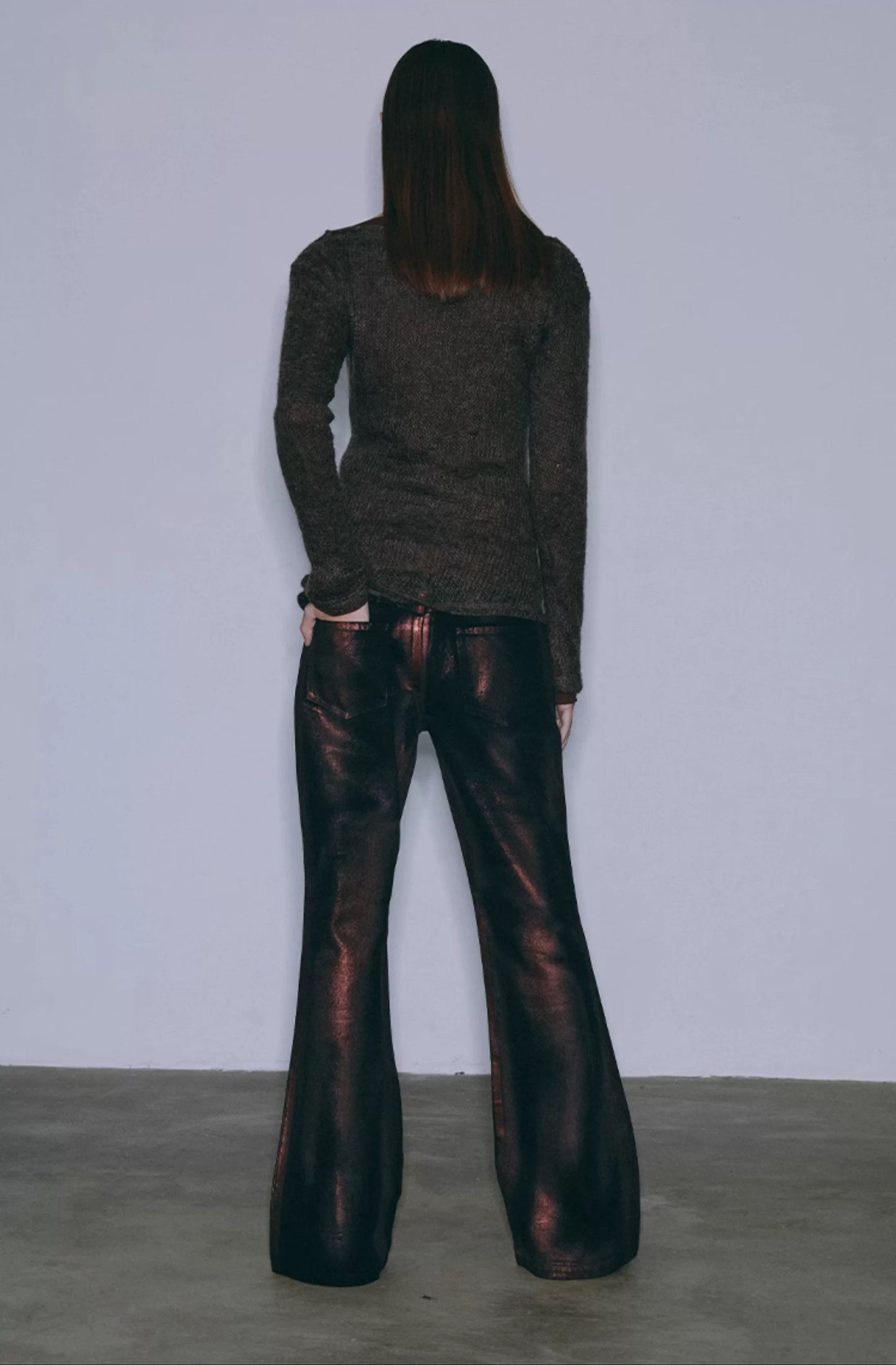 Acid wash red golden fare jeans