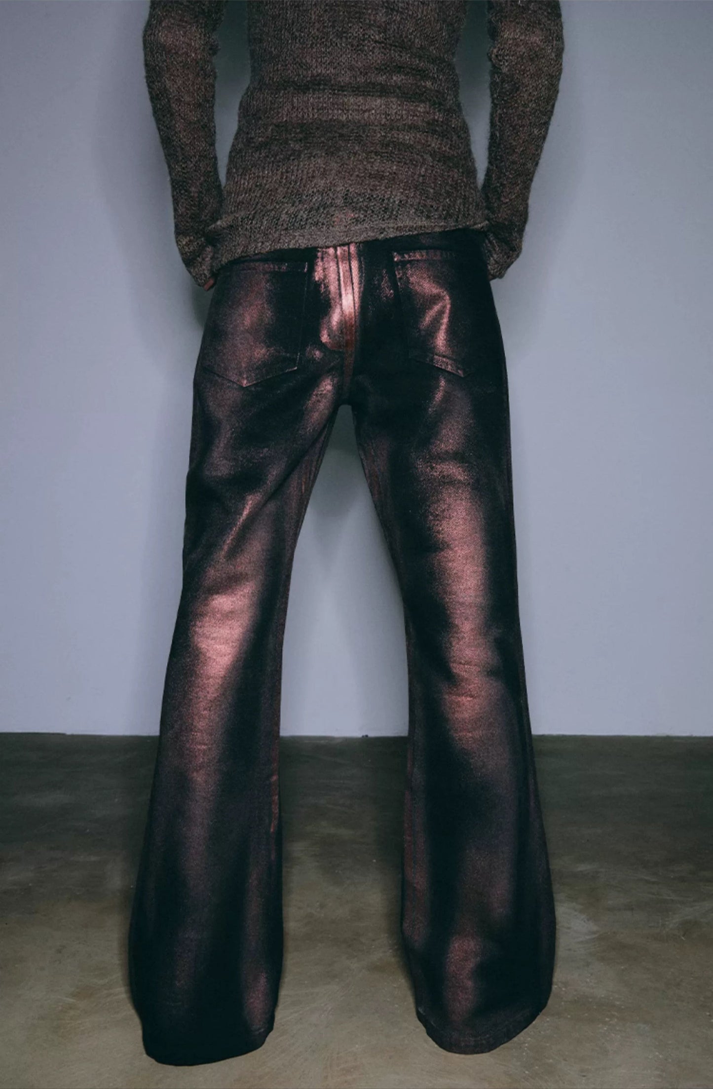 Acid wash red golden fare jeans