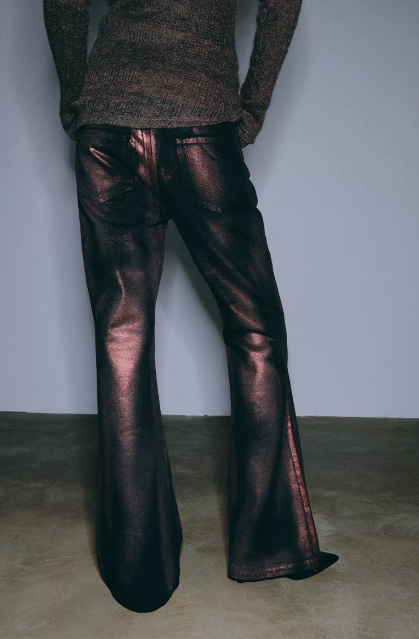 Acid wash red golden fare jeans