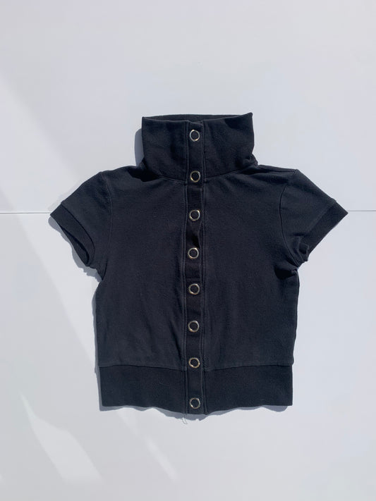 INGNI button up black baby tee
