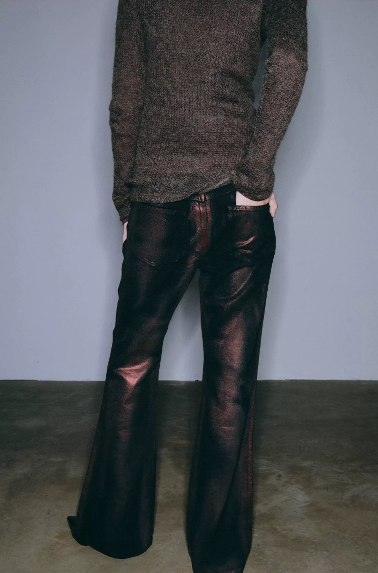 Acid wash red golden fare jeans